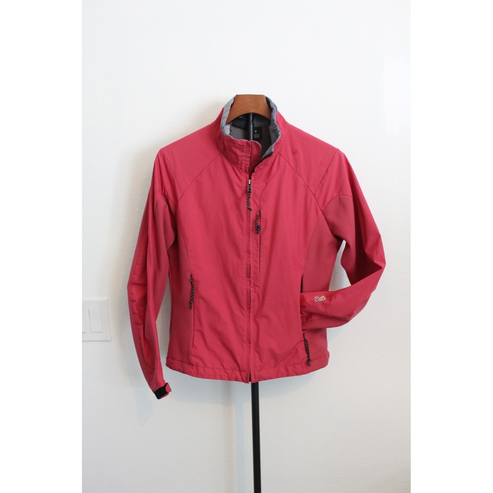 Mountain Hardwear‎ Women's Pink Full Zip Softshell Hiking Jacket Size 6